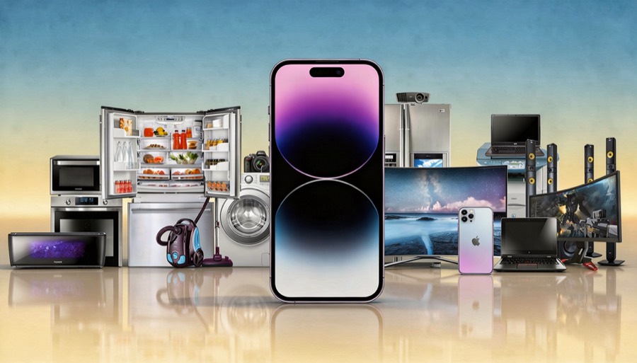Smartphones, ordinateurs et équipements électroniques